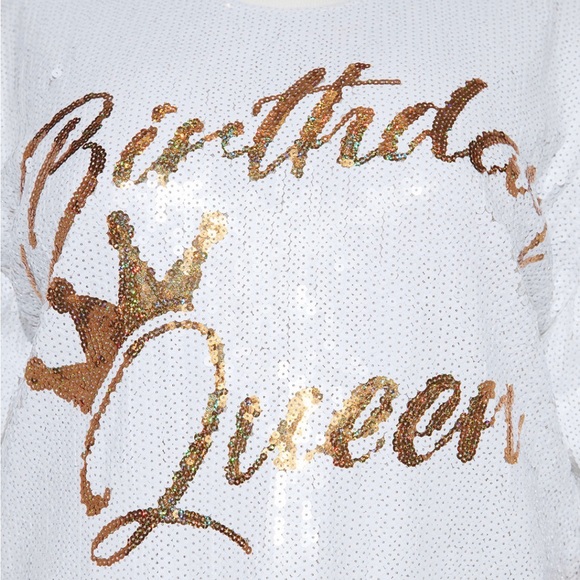 Fashion Nova: white sequin detail dress - Picture 3 of 7